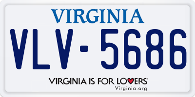 VA license plate VLV5686