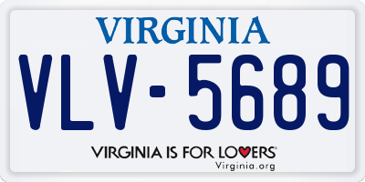 VA license plate VLV5689