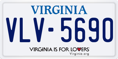 VA license plate VLV5690