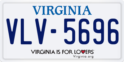 VA license plate VLV5696