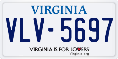 VA license plate VLV5697