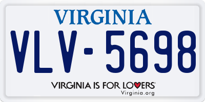 VA license plate VLV5698