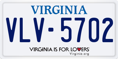 VA license plate VLV5702