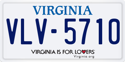 VA license plate VLV5710