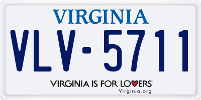 VA license plate VLV5711