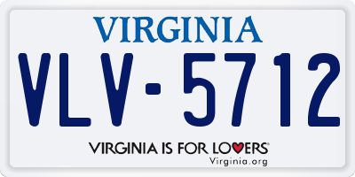 VA license plate VLV5712