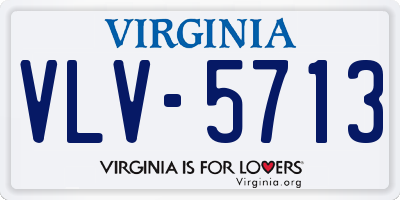 VA license plate VLV5713