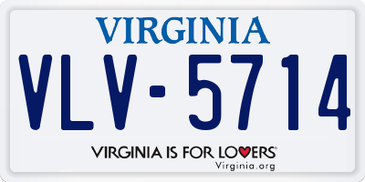 VA license plate VLV5714