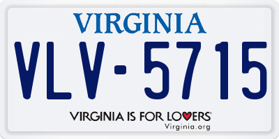 VA license plate VLV5715