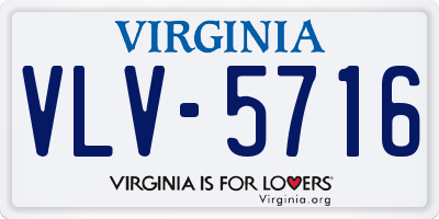 VA license plate VLV5716