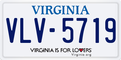 VA license plate VLV5719