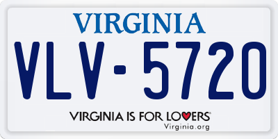 VA license plate VLV5720