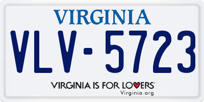 VA license plate VLV5723