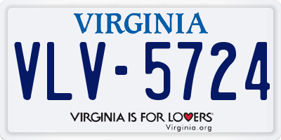 VA license plate VLV5724