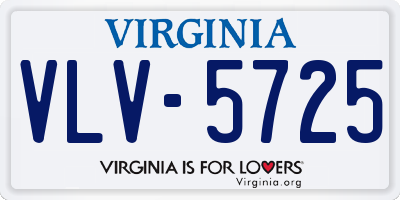 VA license plate VLV5725