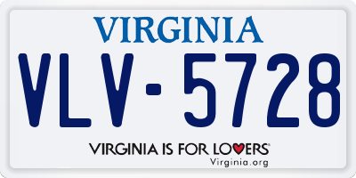 VA license plate VLV5728