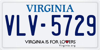 VA license plate VLV5729