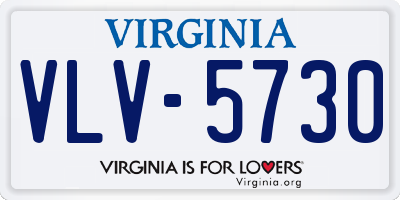 VA license plate VLV5730