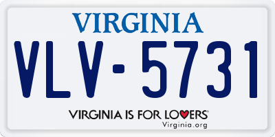 VA license plate VLV5731