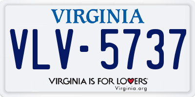 VA license plate VLV5737