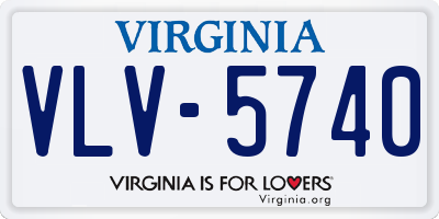 VA license plate VLV5740