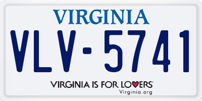 VA license plate VLV5741