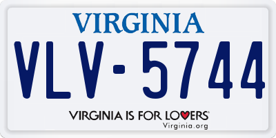 VA license plate VLV5744