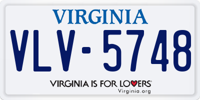 VA license plate VLV5748