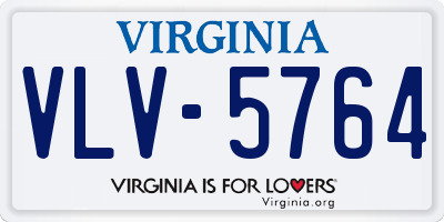 VA license plate VLV5764