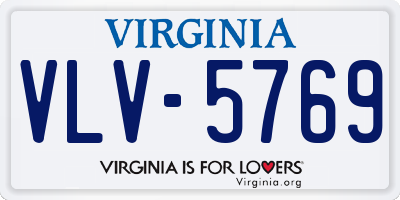 VA license plate VLV5769