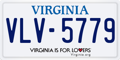 VA license plate VLV5779