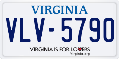 VA license plate VLV5790