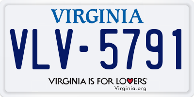 VA license plate VLV5791