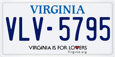 VA license plate VLV5795