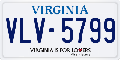 VA license plate VLV5799