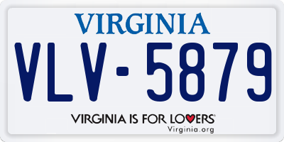 VA license plate VLV5879