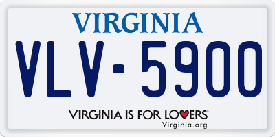 VA license plate VLV5900