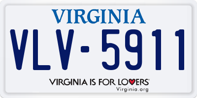 VA license plate VLV5911