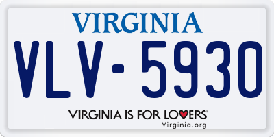 VA license plate VLV5930