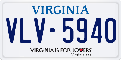 VA license plate VLV5940