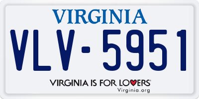 VA license plate VLV5951