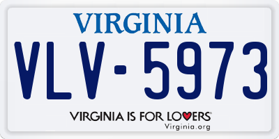 VA license plate VLV5973