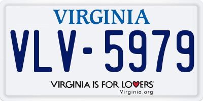 VA license plate VLV5979