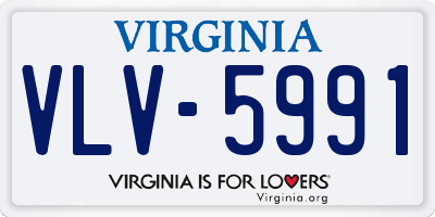 VA license plate VLV5991