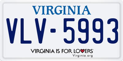 VA license plate VLV5993