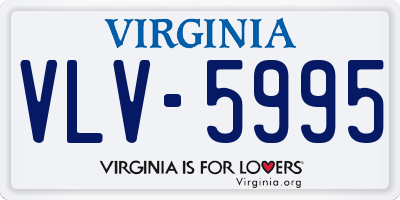 VA license plate VLV5995