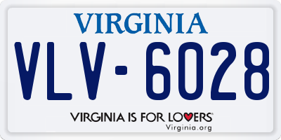 VA license plate VLV6028