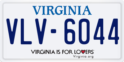 VA license plate VLV6044