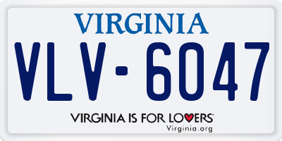 VA license plate VLV6047