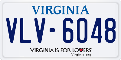 VA license plate VLV6048